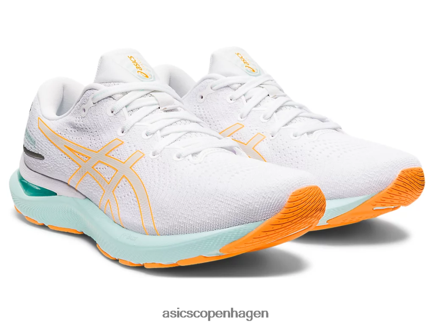 Asics gel-cumulus 24 hvid/orange pop Z206F63232