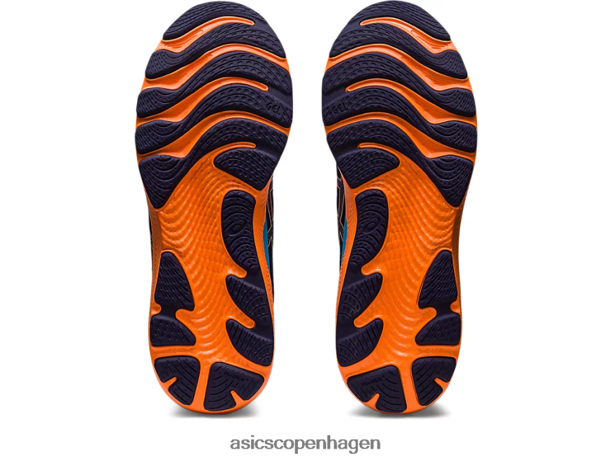 Asics gel-cumulus 24 indigo blå/sol fersken Z206F6363