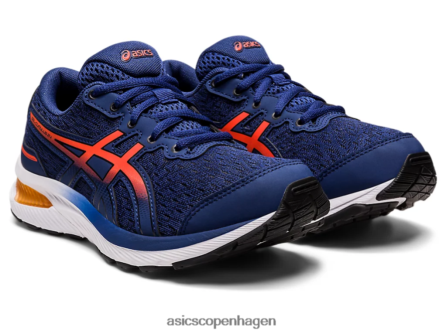 Asics gel-cumulus 24 klasse skole dyb hav/cherry tomat Z206F64364