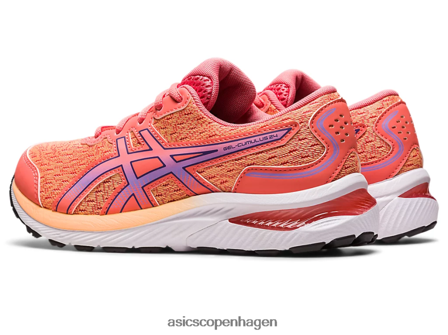 Asics gel-cumulus 24 klasse skole papaya/støvet lilla Z206F64236