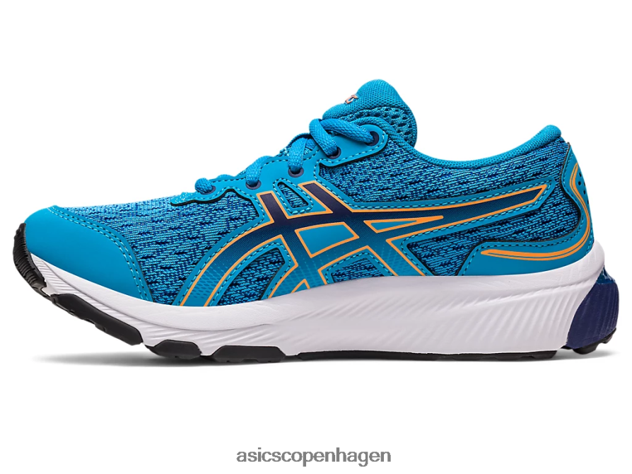 Asics gel-cumulus 24 klasse skole ø blå/sol fersken Z206F64228