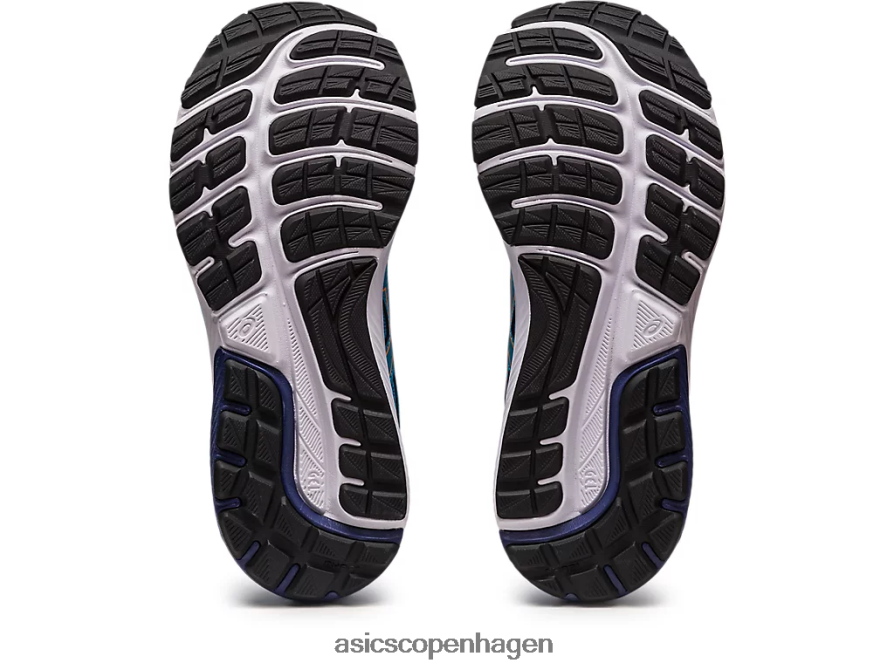 Asics gel-cumulus 24 klasse skole ø blå/sol fersken Z206F64228