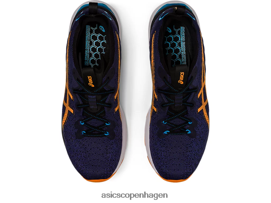 Asics gel-cumulus 24 mk indigo blå/sol fersken Z206F6632