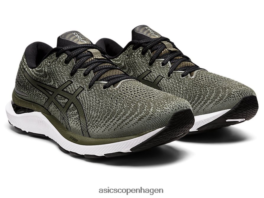 Asics gel-cumulus 24 oliven lærred/sort Z206F61314