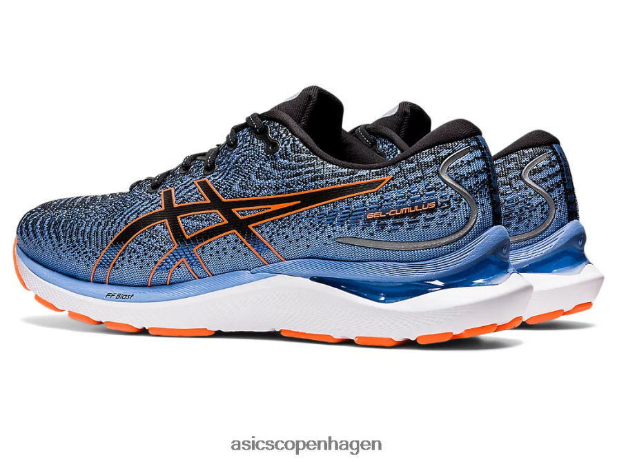 Asics gel-cumulus 24 sort/chokerende orange Z206F61311