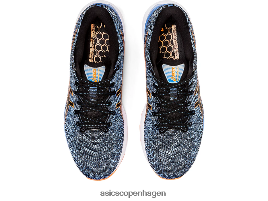 Asics gel-cumulus 24 sort/chokerende orange Z206F61311