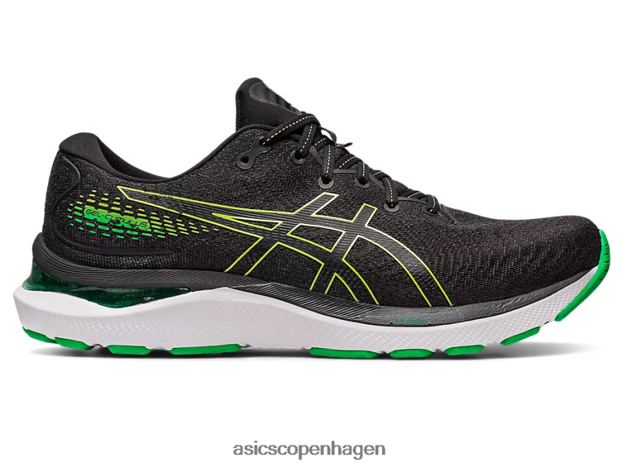 Asics gel-cumulus 24 sort/limeskal Z206F6422