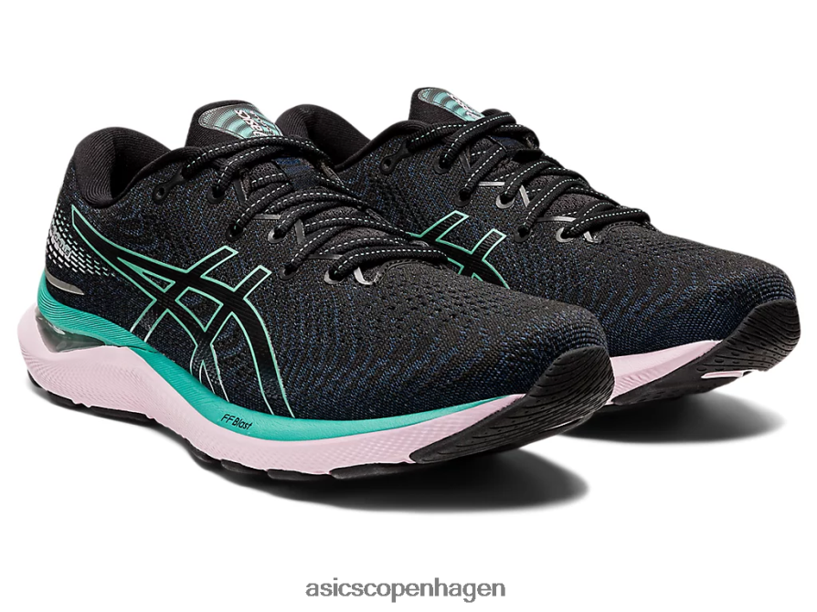 Asics gel-cumulus 24 sort/salvie Z206F63237