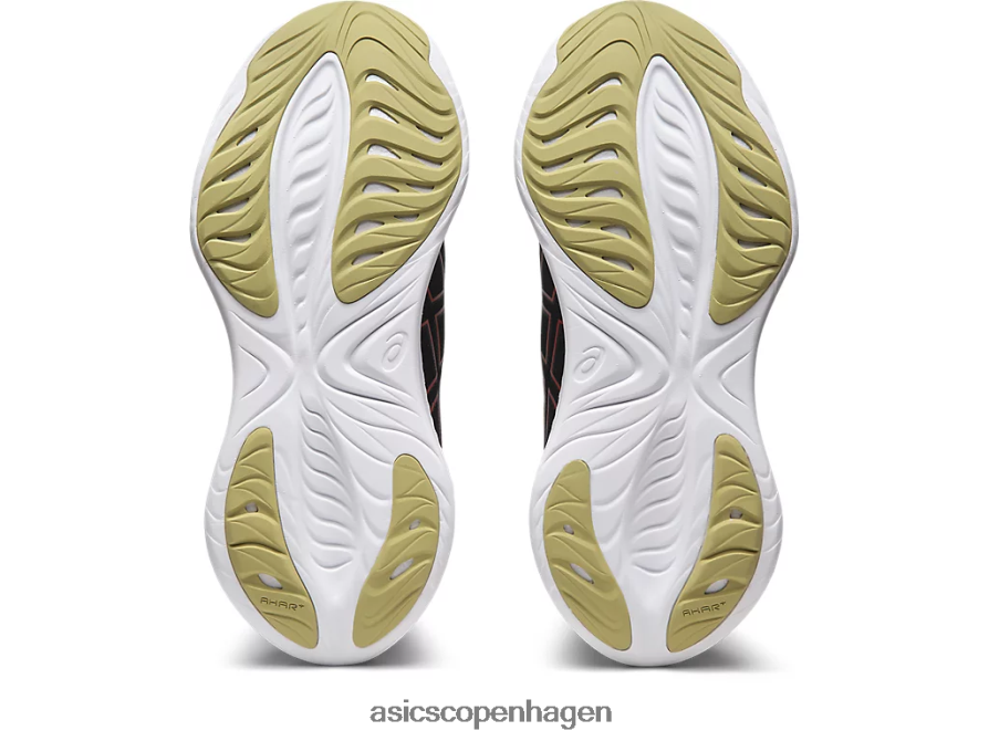 Asics gel-cumulus 25 sort/elektrisk rød Z206F6123