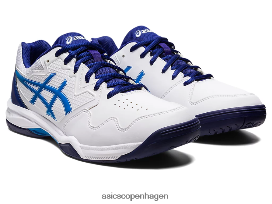 Asics gel-dedikeret 7 hvid/elektrisk blå Z206F61148