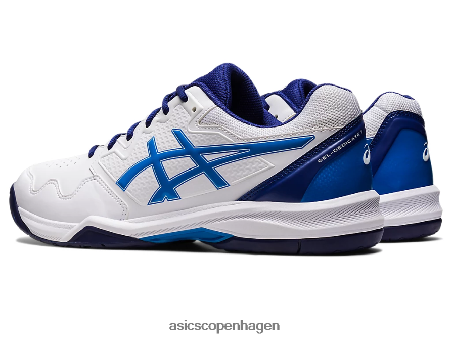 Asics gel-dedikeret 7 hvid/elektrisk blå Z206F61148