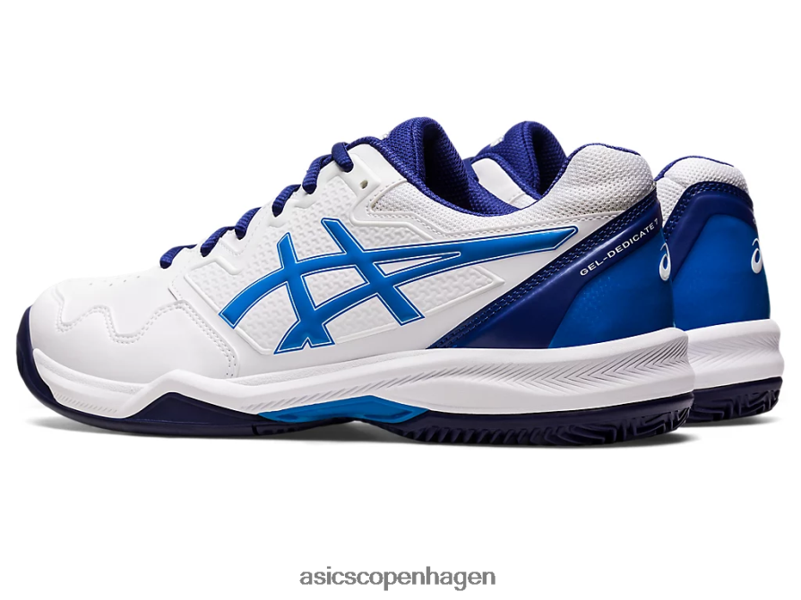 Asics gel-dedikeret 7 ler hvid/elektrisk blå Z206F61147