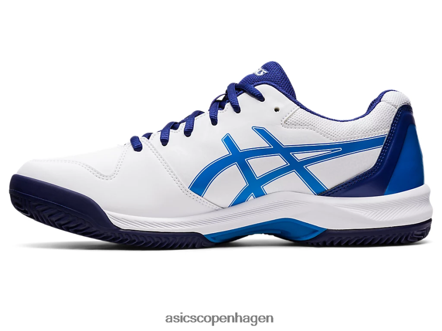 Asics gel-dedikeret 7 ler hvid/elektrisk blå Z206F61147