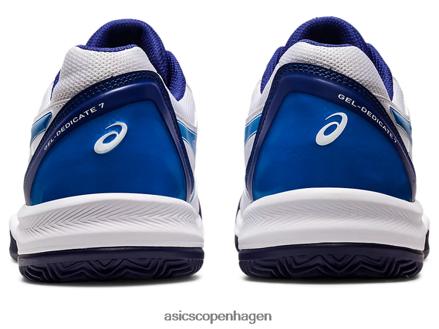 Asics gel-dedikeret 7 ler hvid/elektrisk blå Z206F61147