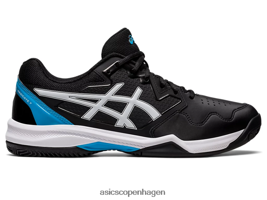 Asics gel-dedikeret 7 ler sort/øblå Z206F6494