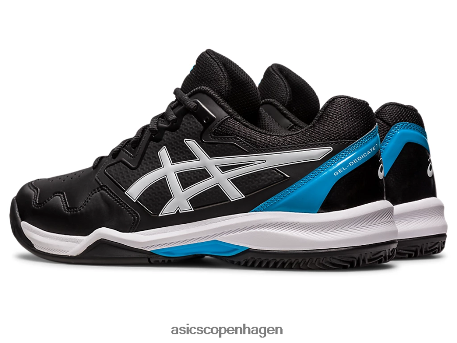 Asics gel-dedikeret 7 ler sort/øblå Z206F6494