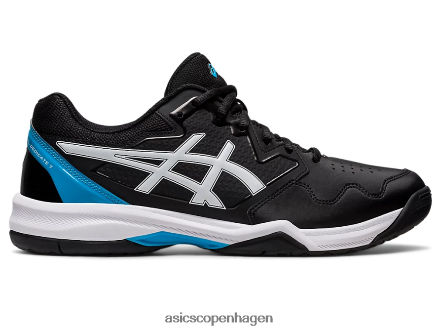 Asics gel-dedikeret 7 sort/øblå Z206F6433