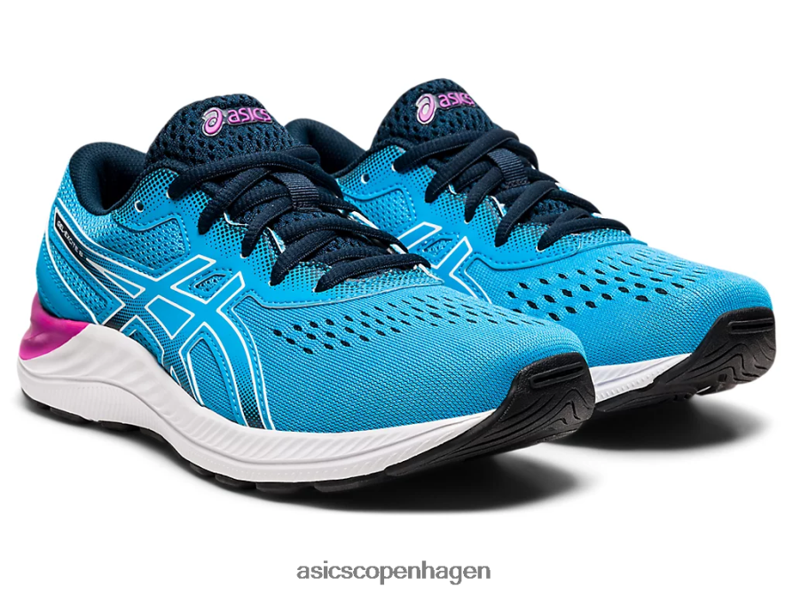 Asics gel-excite 8 klasse skole digital aqua/hvid Z206F64528