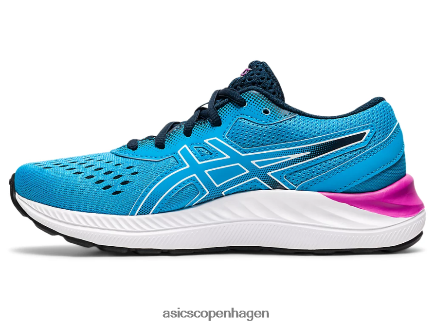 Asics gel-excite 8 klasse skole digital aqua/hvid Z206F64528