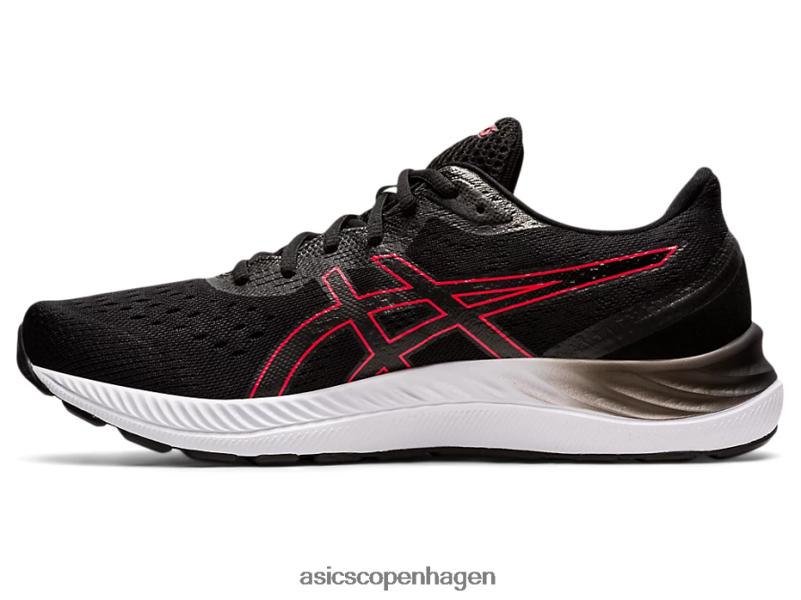 Asics gel-excite 8 sort/elektrisk rød Z206F61696