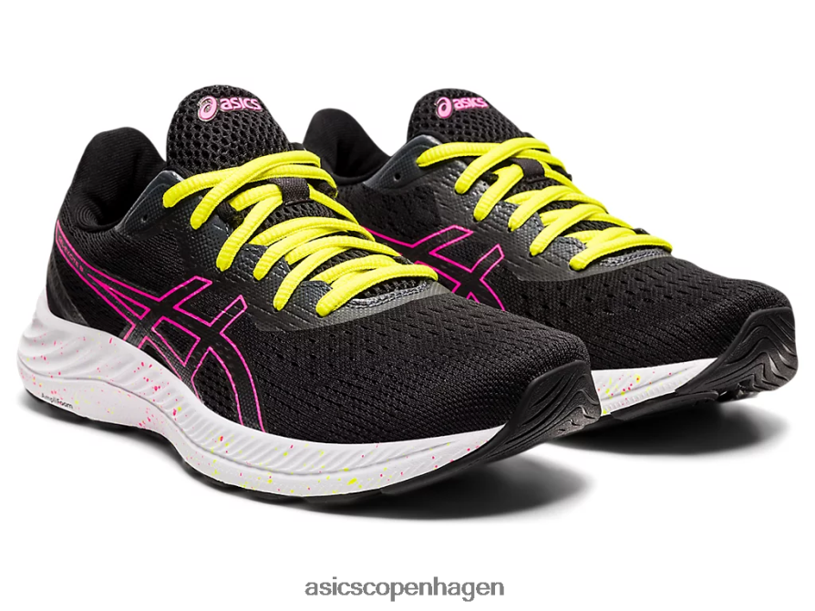 Asics gel-excite 8 sort/hot pink Z206F64005