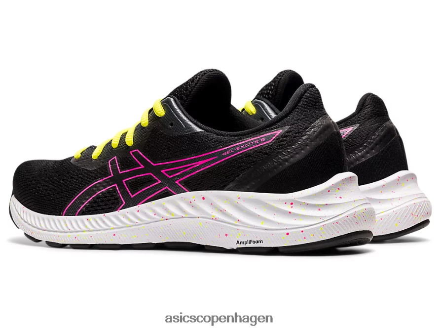 Asics gel-excite 8 sort/hot pink Z206F64005