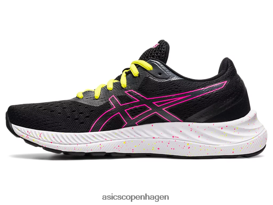 Asics gel-excite 8 sort/hot pink Z206F64005