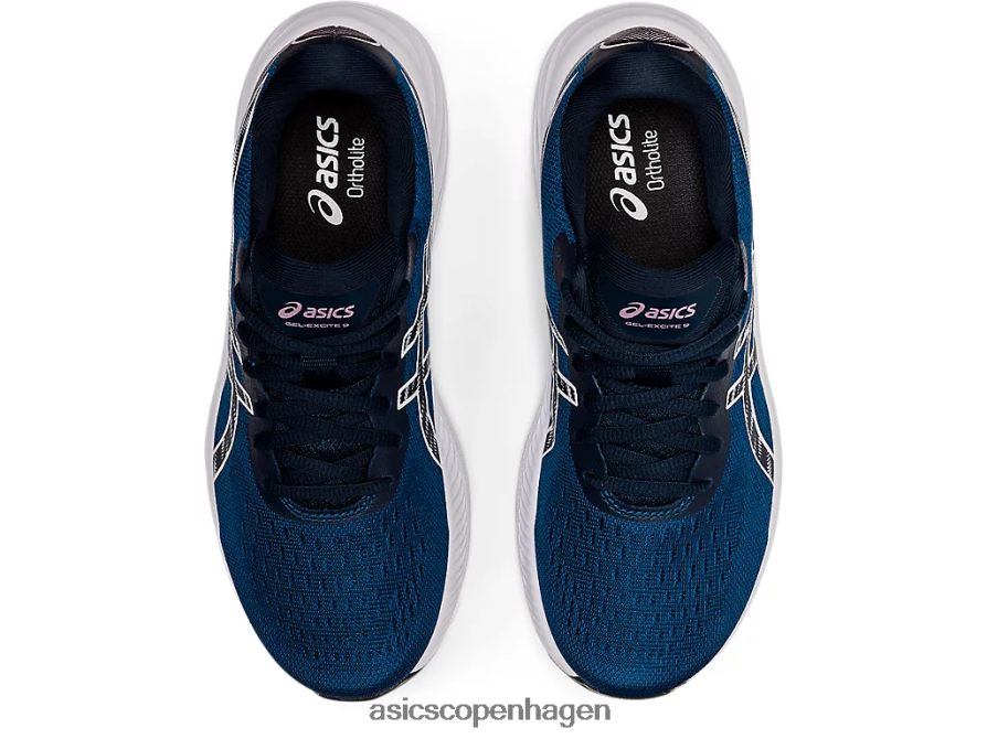 Asics gel-excite 9 bred mako blå/hvid Z206F63248