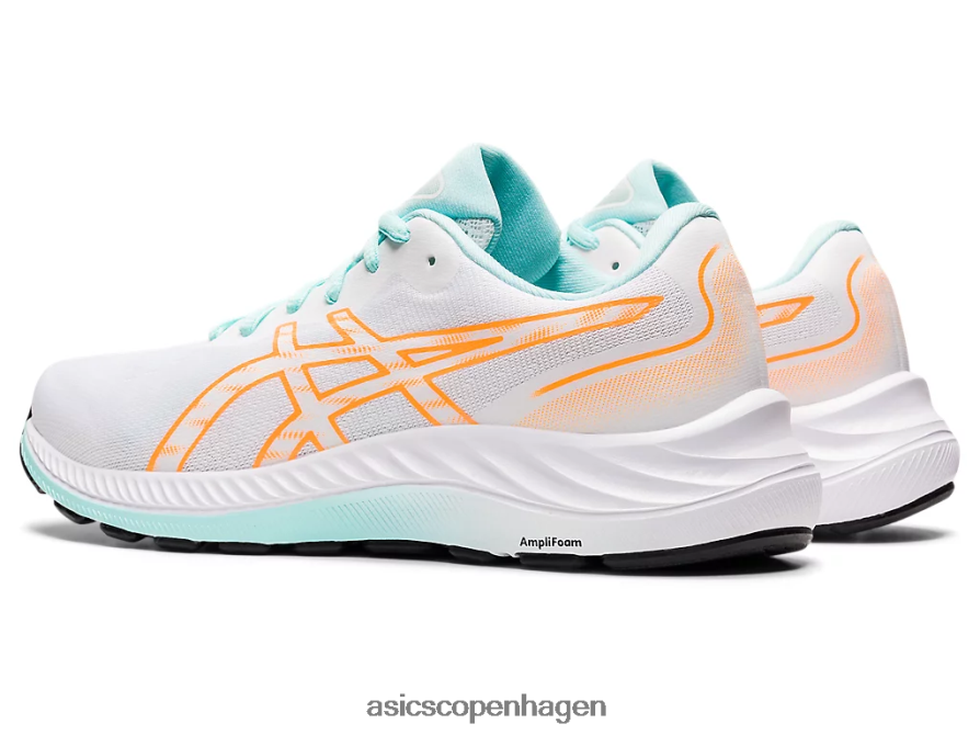 Asics gel-excite 9 hvid/orange pop Z206F63243