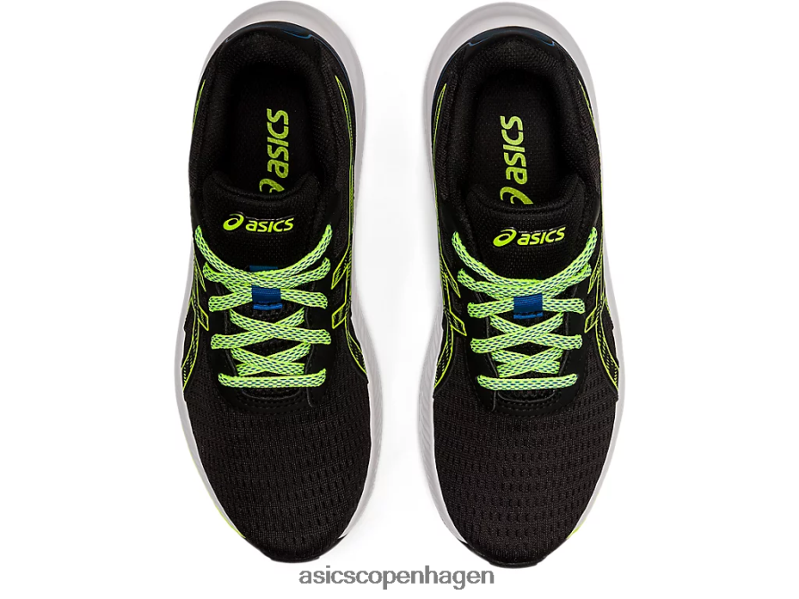 Asics gel-excite 9 klasse skole sort/farlig grøn Z206F64507