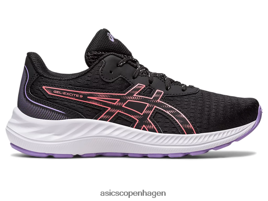 Asics gel-excite 9 klasse skole sort/papaya Z206F64302