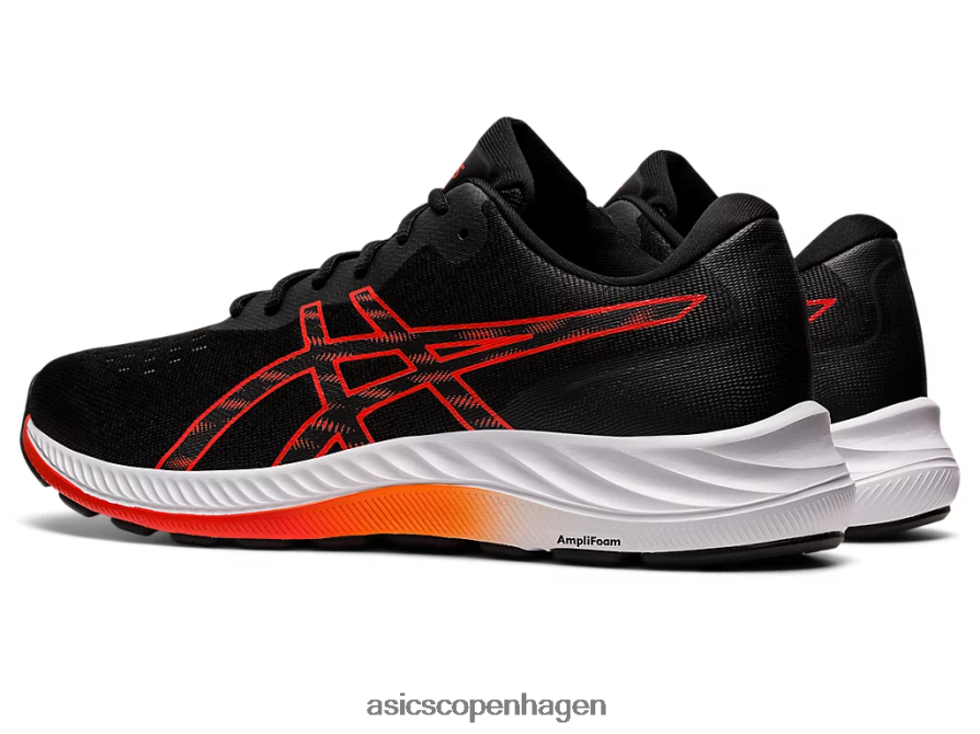 Asics gel-excite 9 sort/cherry tomat Z206F61031