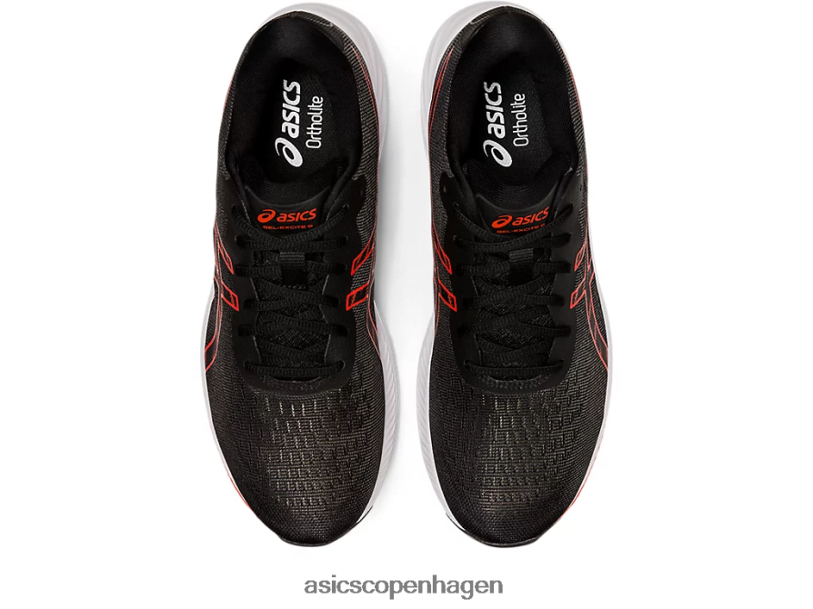 Asics gel-excite 9 sort/cherry tomat Z206F61031