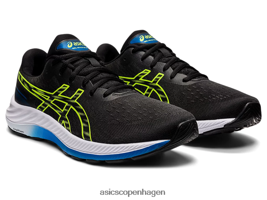 Asics gel-excite 9 sort/farlig grøn Z206F61319