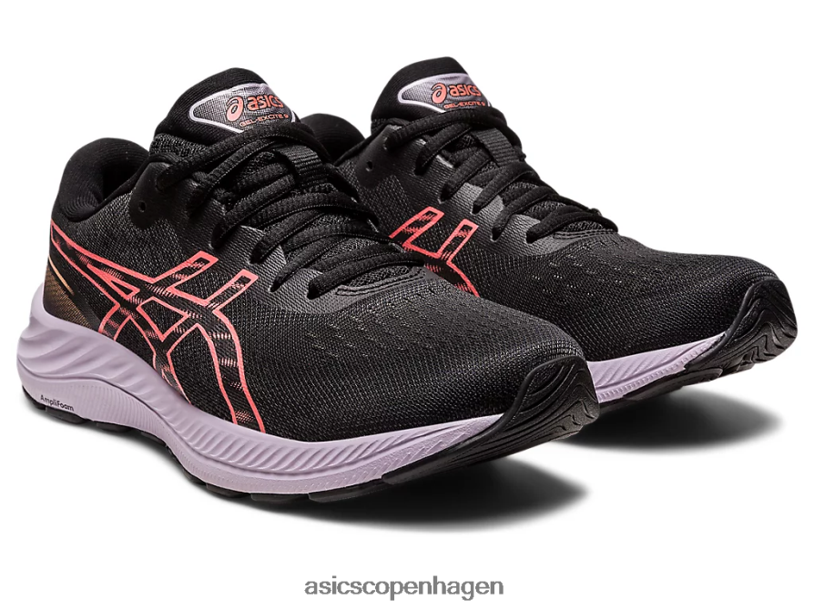 Asics gel-excite 9 sort/papaya Z206F62458