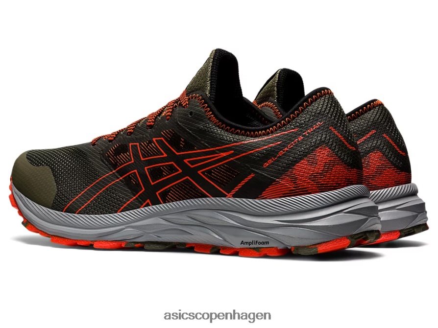 Asics gel-excite spor kappegrøn/cherrytomat Z206F6910