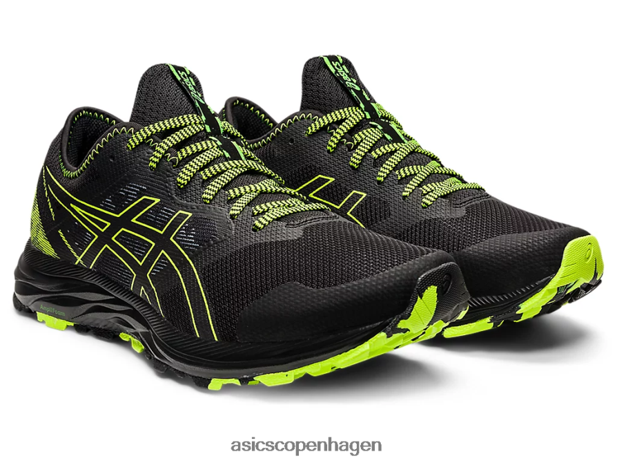Asics gel-excite spor sort/farlig grøn Z206F61582
