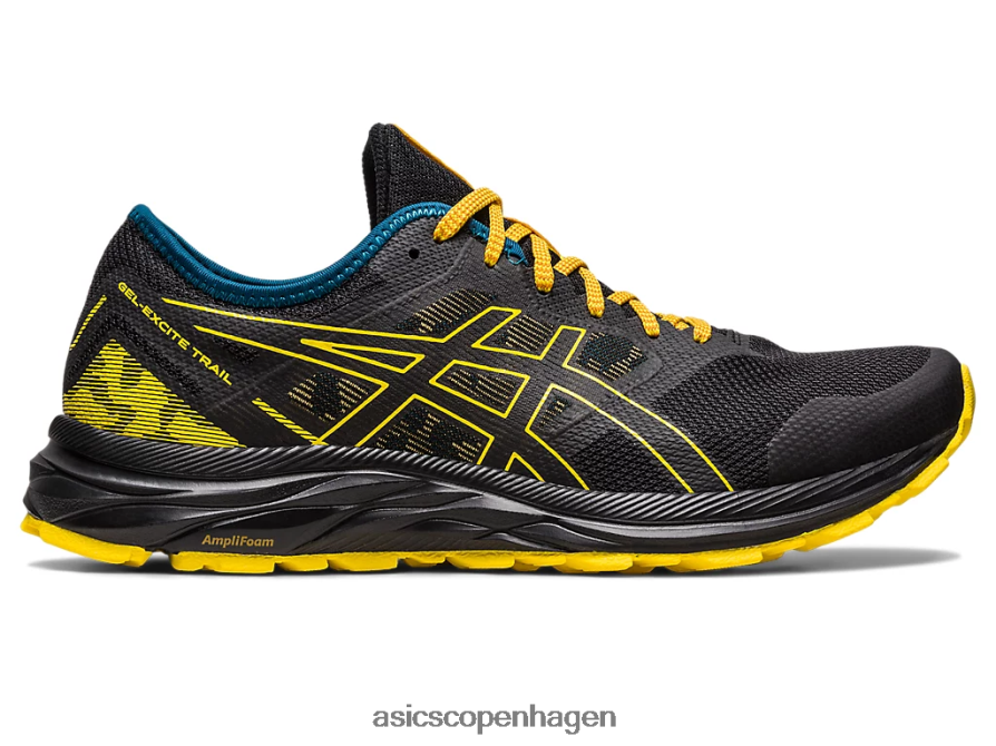 Asics gel-excite spor sort/gylden gul Z206F6353