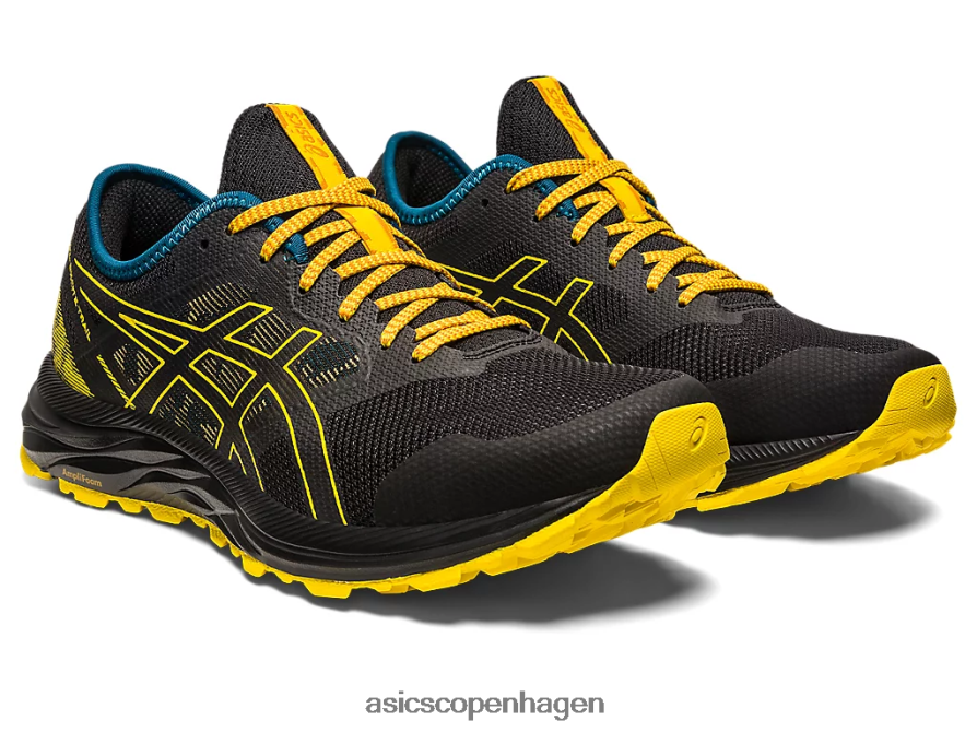 Asics gel-excite spor sort/gylden gul Z206F6353