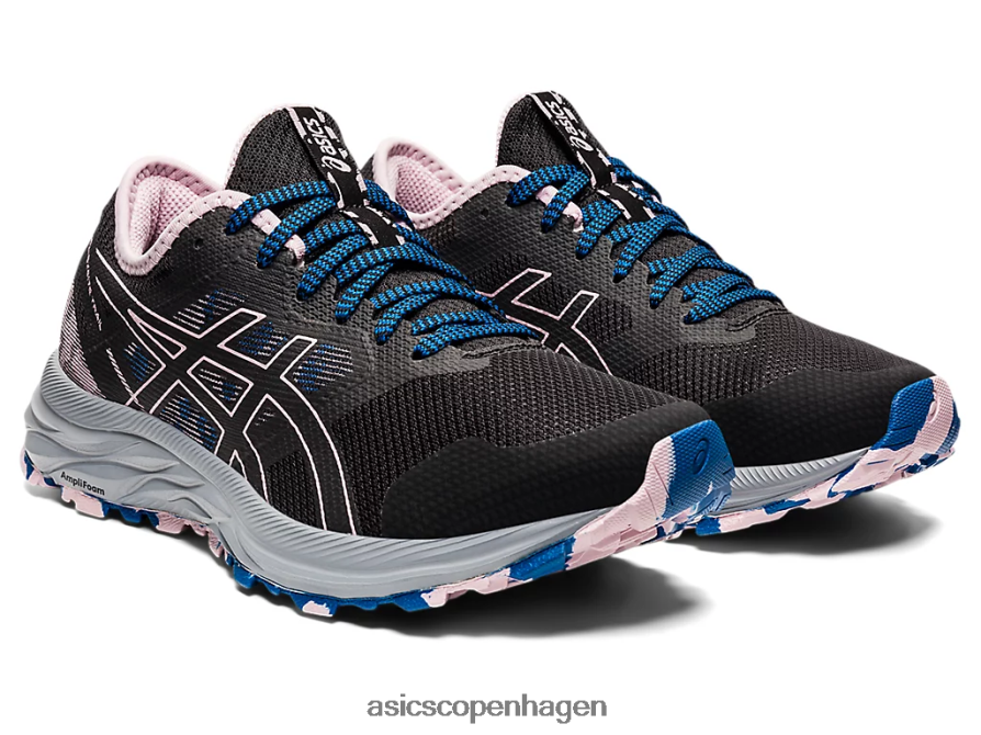 Asics gel-excite spor sort/knap rosenrød Z206F63541