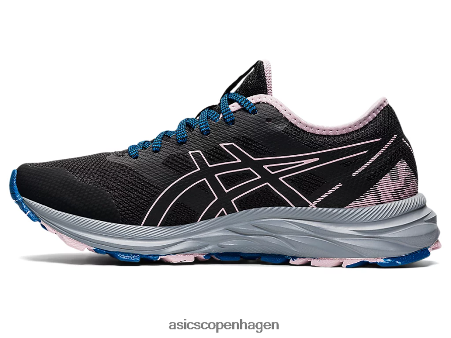 Asics gel-excite spor sort/knap rosenrød Z206F63541