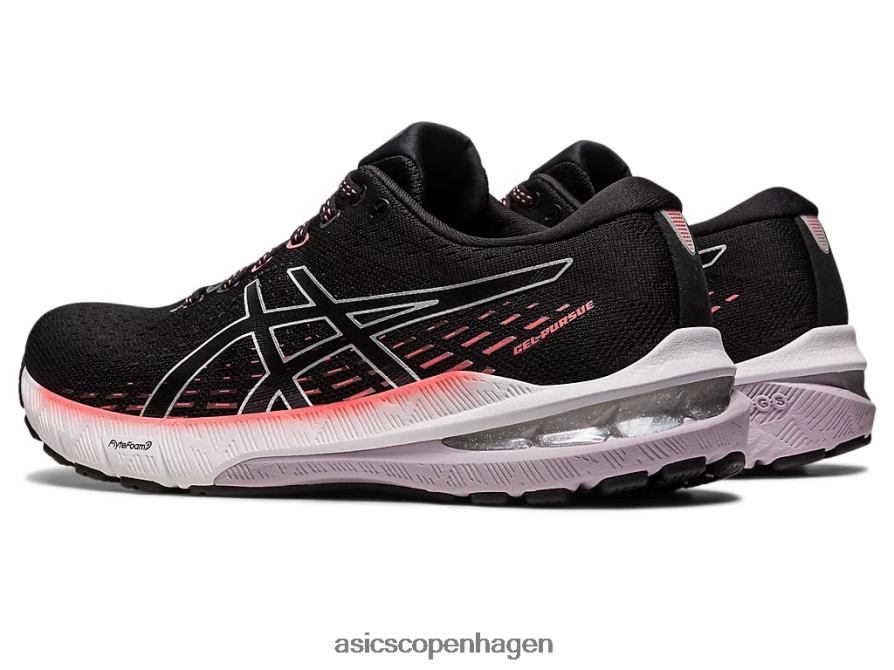 Asics gel-forfølge 8 bred sort/ren sølv Z206F62445
