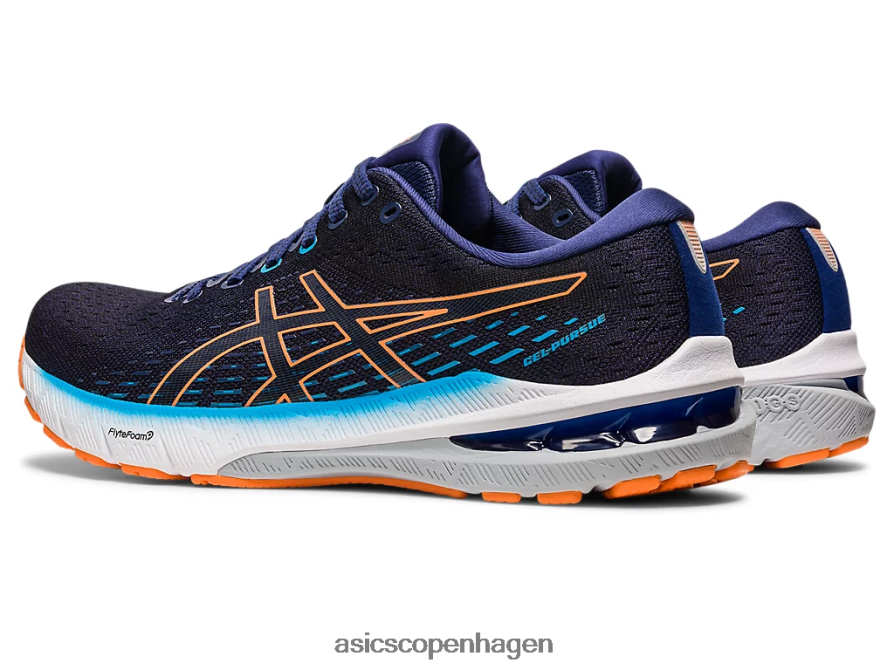 Asics gel-forfølgelse 8 indigo blå/sol fersken Z206F6480
