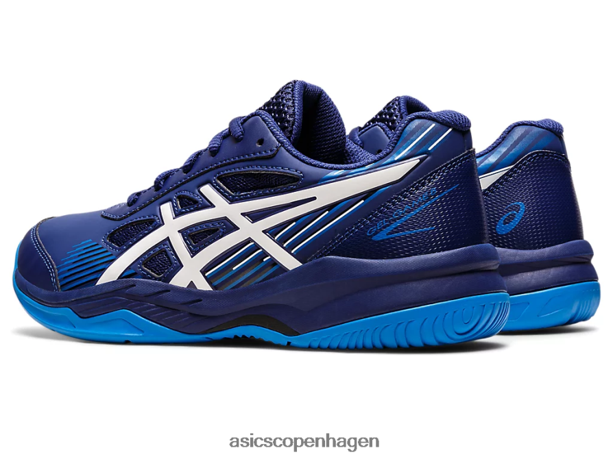 Asics gel-game 8 klasse skole dykke blå/hvid Z206F64435