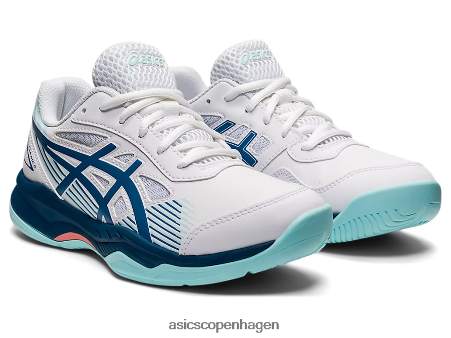 Asics gel-game 8 klasse skole hvid/lys indigo Z206F64492