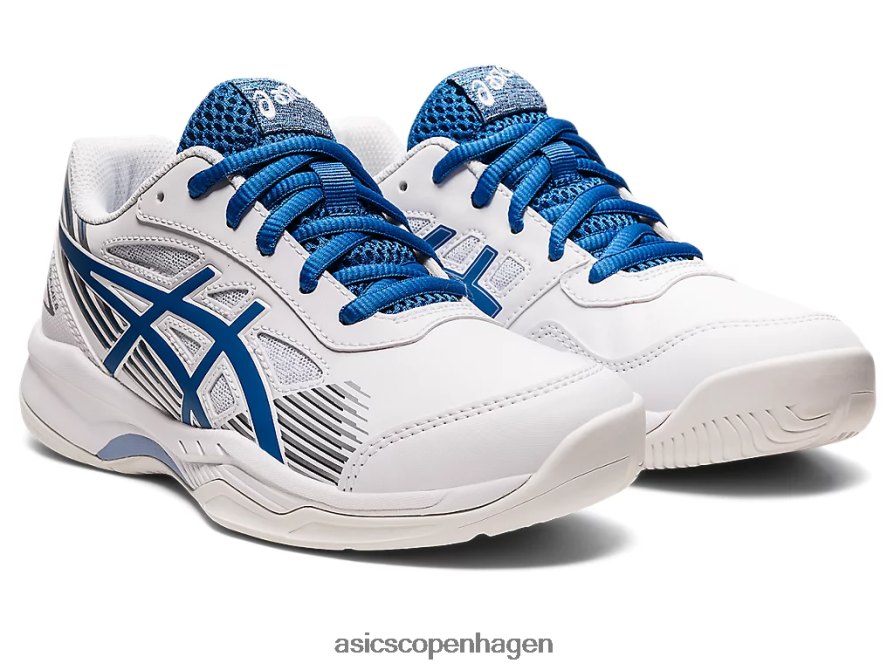 Asics gel-game 8 klasse skole hvid/søkørsel Z206F64429