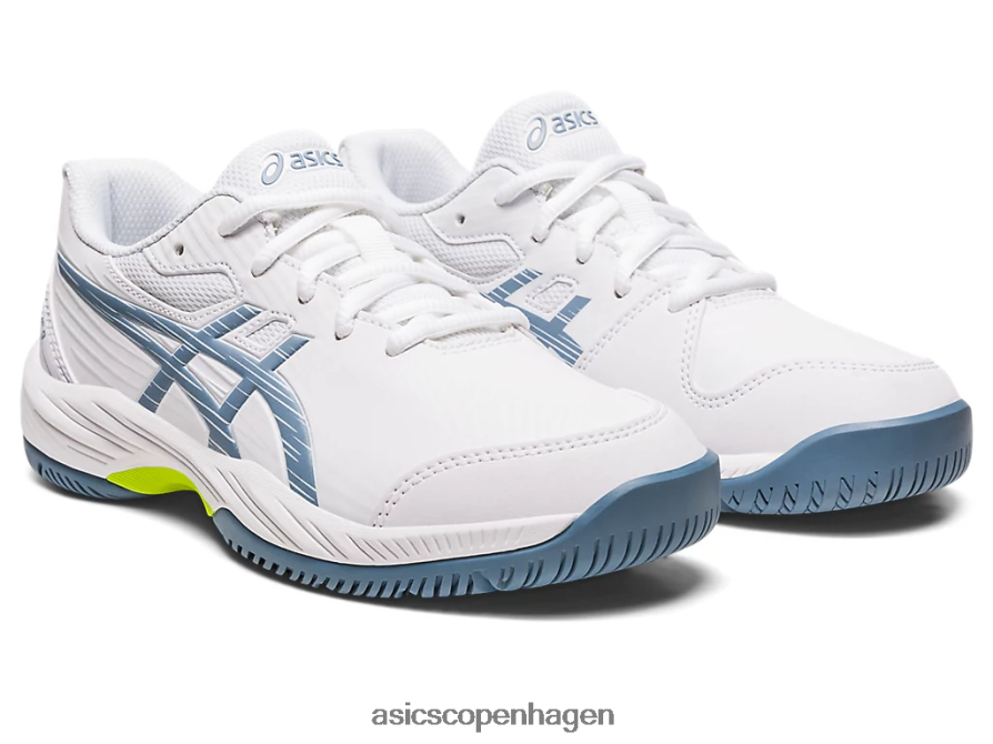Asics gel-game 9 klasse skole hvid/stålblå Z206F64267
