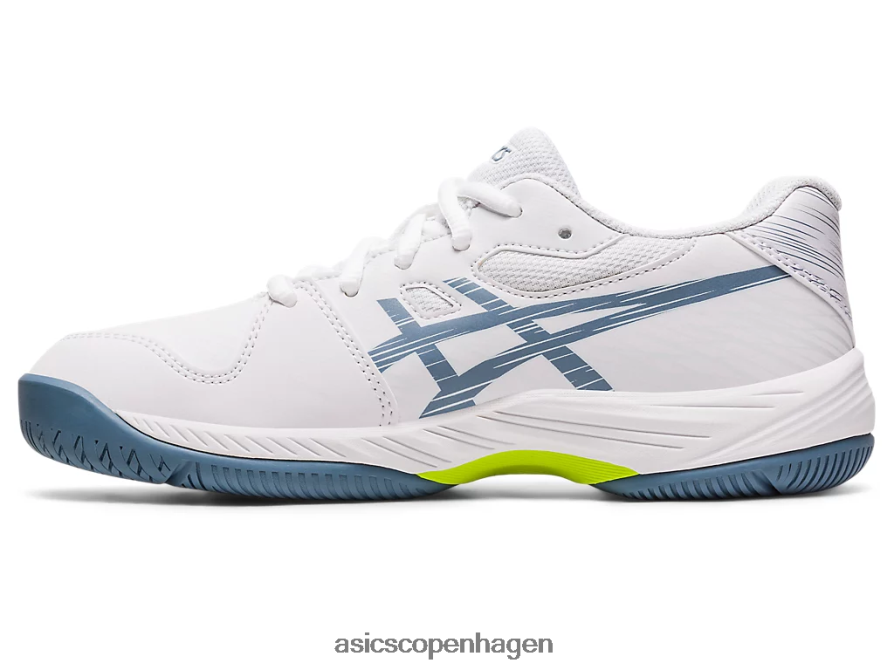 Asics gel-game 9 klasse skole hvid/stålblå Z206F64267