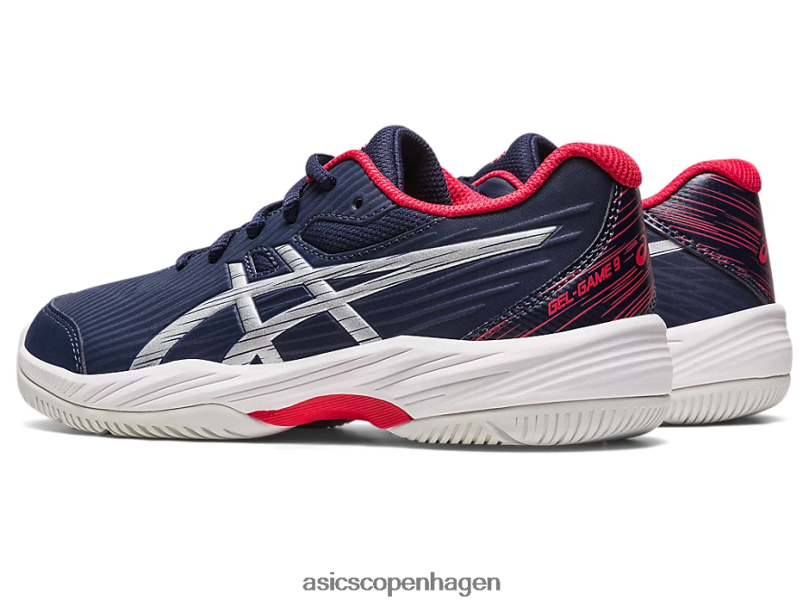 Asics gel-game 9 klasse skole midnat/rent sølv Z206F64273