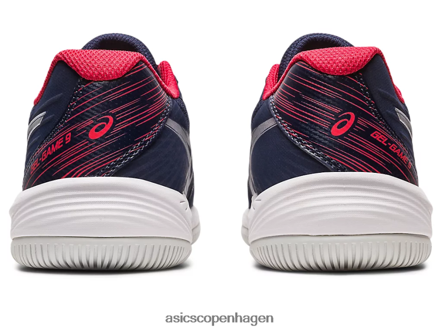 Asics gel-game 9 klasse skole midnat/rent sølv Z206F64273
